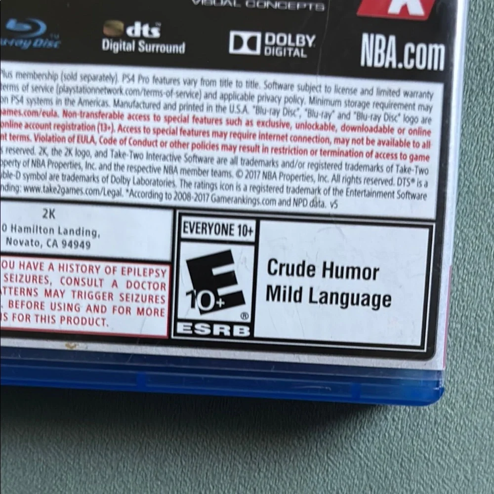 Sony PS4 Game NBA 2K18 Realistic Basketball Action